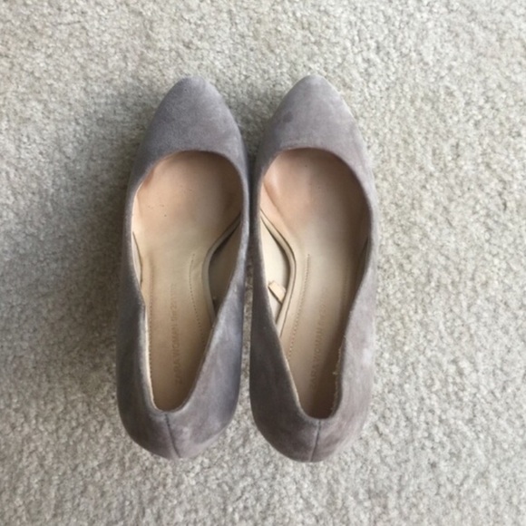 Zara grey suede pump 37 - Picture 3 of 6